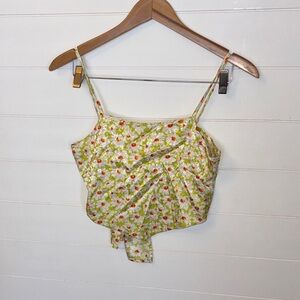 Floral tie back top! Small